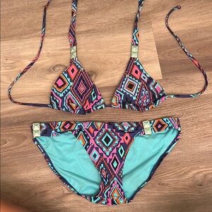 Xhilaration Multicolor Bikini Set